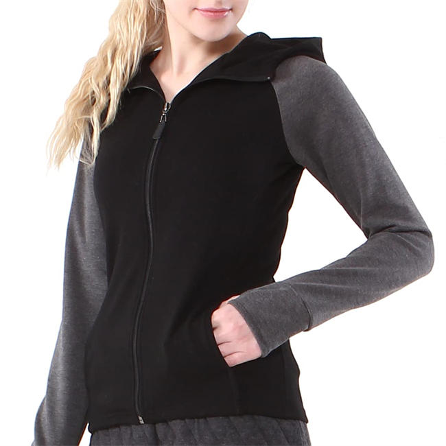 Women Sportswear Gym Yoga Workout Sports Zip-Up Hoodie